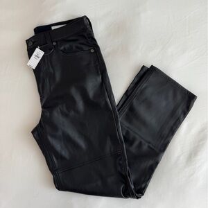 Gap Black Faux Leather Jeans